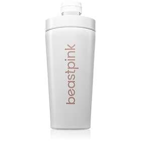 Beast Pink Steel Sports Shaker White 650ml