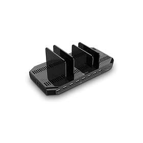 Lindy 73435 120W 10-Port USB Charging Station with 2x USB-C and 8x USB-A Ports