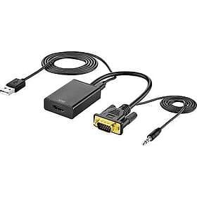 Speaka Professional 1503627 VGA to HDMI Adapter with Audio