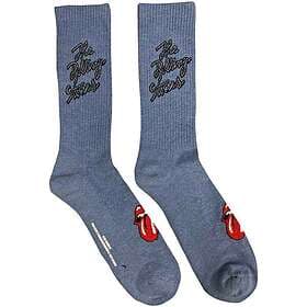 The Rolling Stones Script Logo Terry Socks (Tie-Dye Effect Blue)