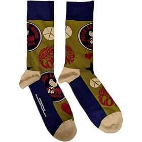 Woodstock Peace Love Music Ankle Socks