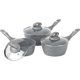 Salter Marblestone Saucepan Set 3 pcs