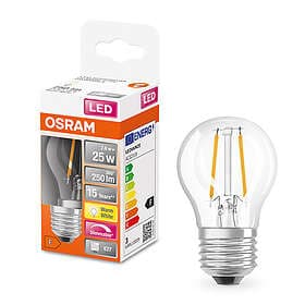 Osram LED E27 G45 2700K 250lm 2.8W Dimmable