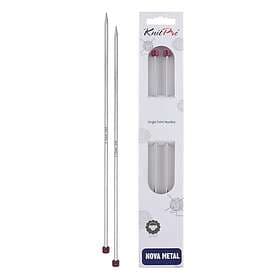 KnitPro Nova Metal Single Point Knitting Needles 40cm 3.75mm