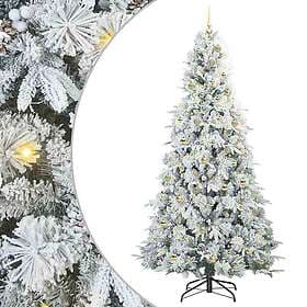 vidaXL Artificial Tree Hinged White 240cm