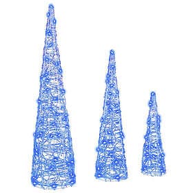 vidaXL Artificial Tree Blue 80cm 90 LEDs