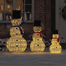 vidaXL Christmas Snowman Family 81x60x125cm 3pcs