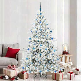 vidaXL Hinged White 210cm 300 LEDs 3397738
