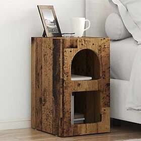 vidaXL Nightstand Old Wood 29.5 x 35 x 50 cm Constructed Wood 891241