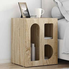 vidaXL Nightstand Sonoma Oak 40x35x50cm Constructed Wood 891248