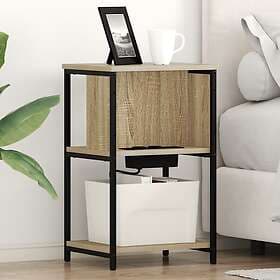 vidaXL Nightstand Sonoma Oak 38x31x61cm Constructed Wood 859452
