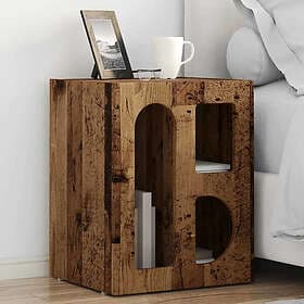 vidaXL Nightstand Old Wood 40x35x50cm Constructed Wood 891261