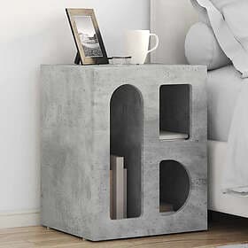 vidaXL Nightstand Concrete Grey 40x35x50cm Constructed Wood 891250