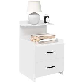 vidaXL 858633 Nightstand With 2 Drawers 40x36,5x62cm