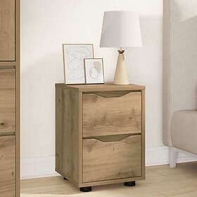 vidaXL 888815 Bedside Table With Drawer 30.5x30x43cm