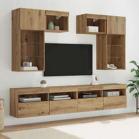 vidaXL 3402789 TV Wall Units Wall Mounted 6 pcs