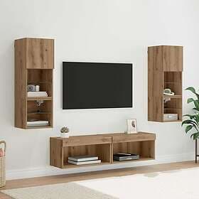 vidaXL 3402930 TV Wall Unit with LED Strip Lights