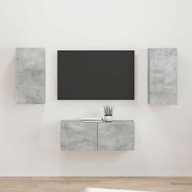 vidaXL 3408964 TV Bench Set Wall Mounted 2 pcs