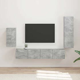 vidaXL 3409009 TV Bench Set Wall Mounted 3 pcs