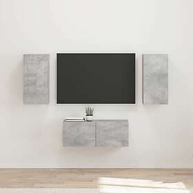 vidaXL 3409063 TV Bench Set Wall Mounted 6 pcs