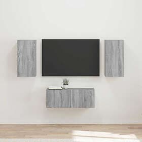 vidaXL 3409066 TV Bench Set Wall Mounted 6 pcs