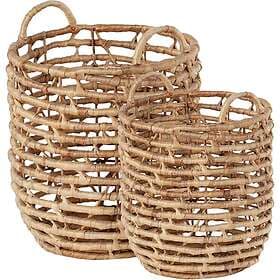 Dixie Lily U-shape open twist Storage Basket 2-pack