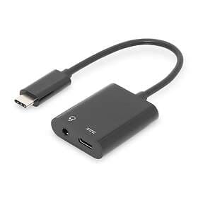 Digitus AK-300400-002-S USB Type-C Audio Splitter USB-C to 3.5mm Headphone Jack 