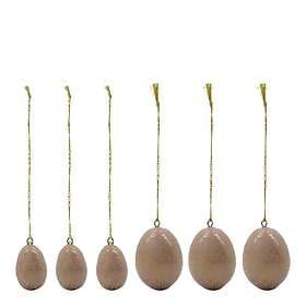 House Doctor 900001238 Easter Egg in Wood 6pcs