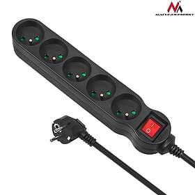 Maclean MCE185 5-Way Switched Power Strip 5m MCE185
