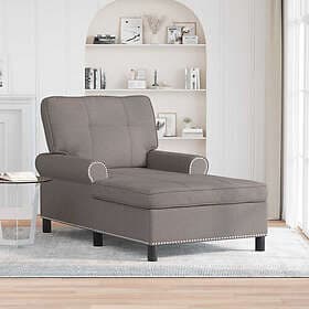 vidaXL Chaise Lounge with Pillow Fabric 42022935