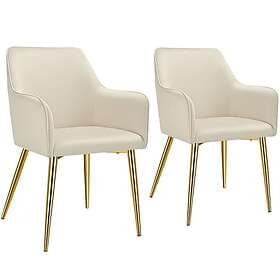 TecTake Avane Armchair Velvet 2-Pack