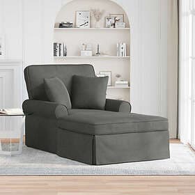 vidaXL Chaise Lounge Ribbed Fabric 42022949