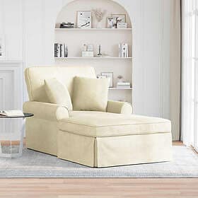 vidaXL Chaise Lounge Ribbed Fabric 42022950