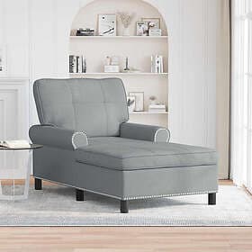 vidaXL Chaise Lounge with Pillow Fabric 42022930