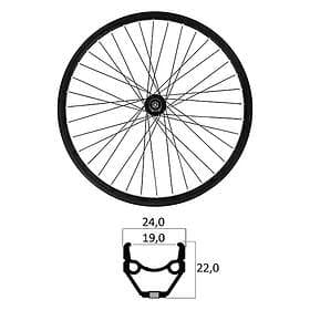 Mvtek E-bike 26'' 9x100mm Tubeless MTB Front Wheel