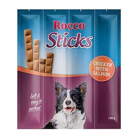 Rocco Sticks Dog Treats Chicken & Salmon 120g