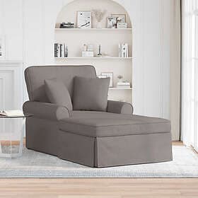 vidaXL Chaise Lounge with Pillow Fabric 42022944