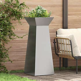 vidaXL Pelarkrukor 2 pcs 40 x 40 x 100 cm Silver