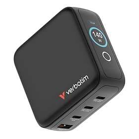 Verbatim 30240 Mini GaN Charger 4-port with Display 140W