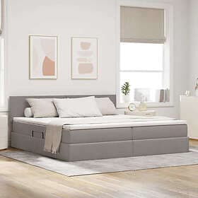 vidaXL Taupe Bed Frame 3370470 200x200cm