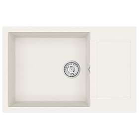 vidaXL 42028403 Kitchen Sink (White Quartz Composite)