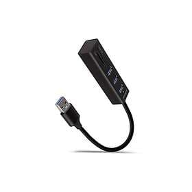 AXAGON HMA-CR3A USB 3.2 Gen 1 Type-A Hub with 3 USB Ports and Card Reader