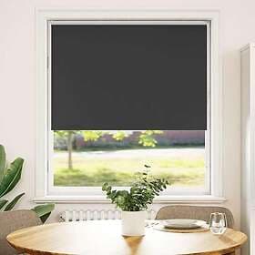 vidaXL Roller Blind Blackout Fabric Black 110x130cm