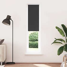 vidaXL Blackout Roller Blind Black 45x210cm