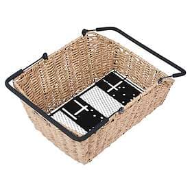 Basil Cento Rattan Bicycle Basket Rear 22L