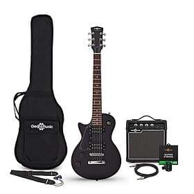 Gear4music EG3/4 New Jersey Left Handed Electric Guitar Black
