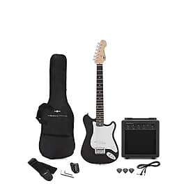 Gear4music VISIONSTRING 3/4 Electric Guitar Pack Black