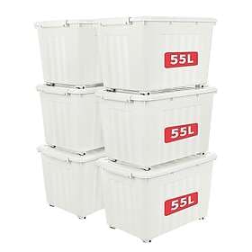 Cetomo 55 L Storage Box Plastic 6-pack