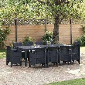 vidaXL Garden Dining Set 11 Pieces 3378596