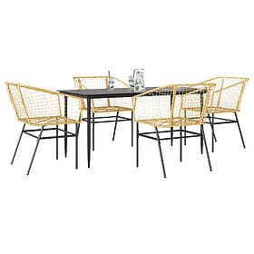 vidaXL Garden Dining Set 5 Pieces 3334495